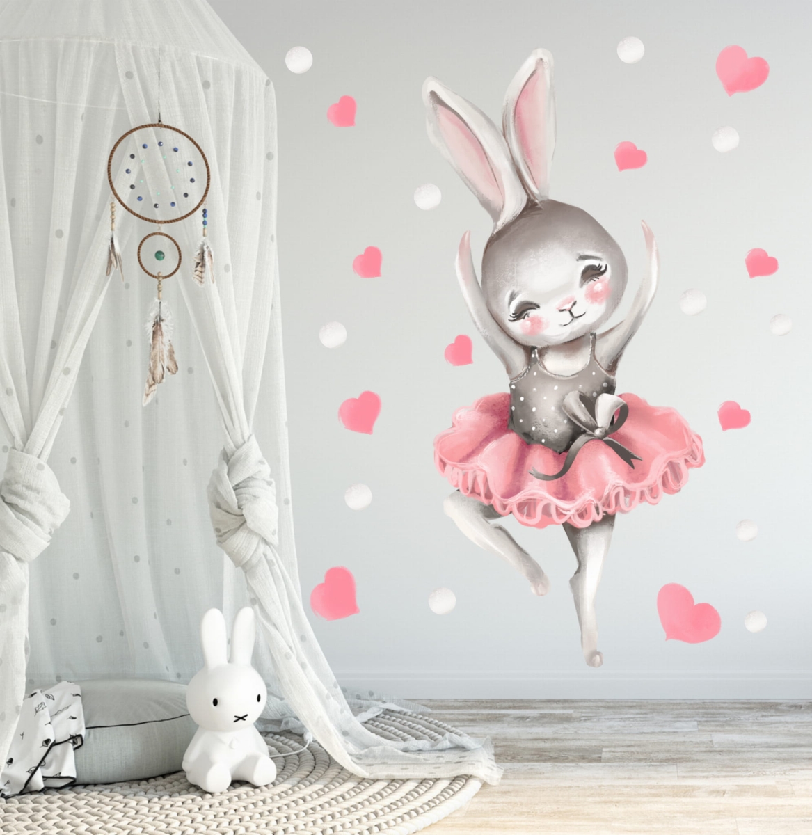 KRÓLICZEK,BALET , KROPKI,SERDUSZKA - NAKLEJKI NA ŚCIANĘ.jpg