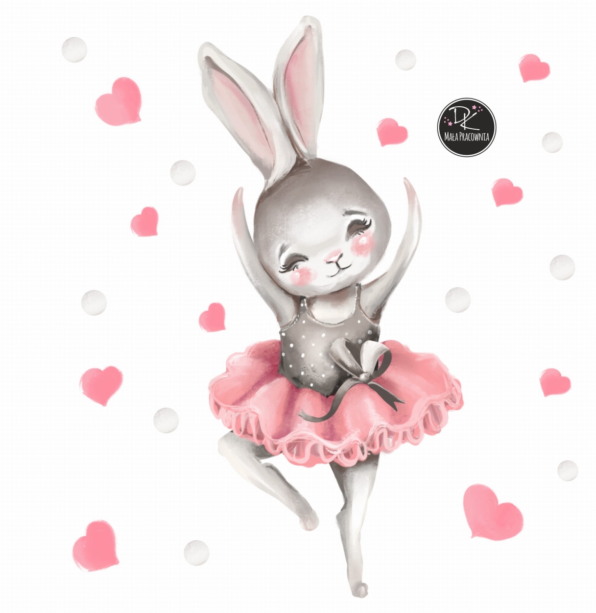Mała Pracownia DK naklejka króliczek, balet.jpg