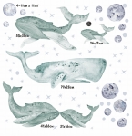 Wieloryby ocean mint - zestaw M