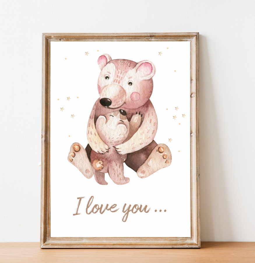 Miś z mamusią -  plakat dla dzieci.jpg