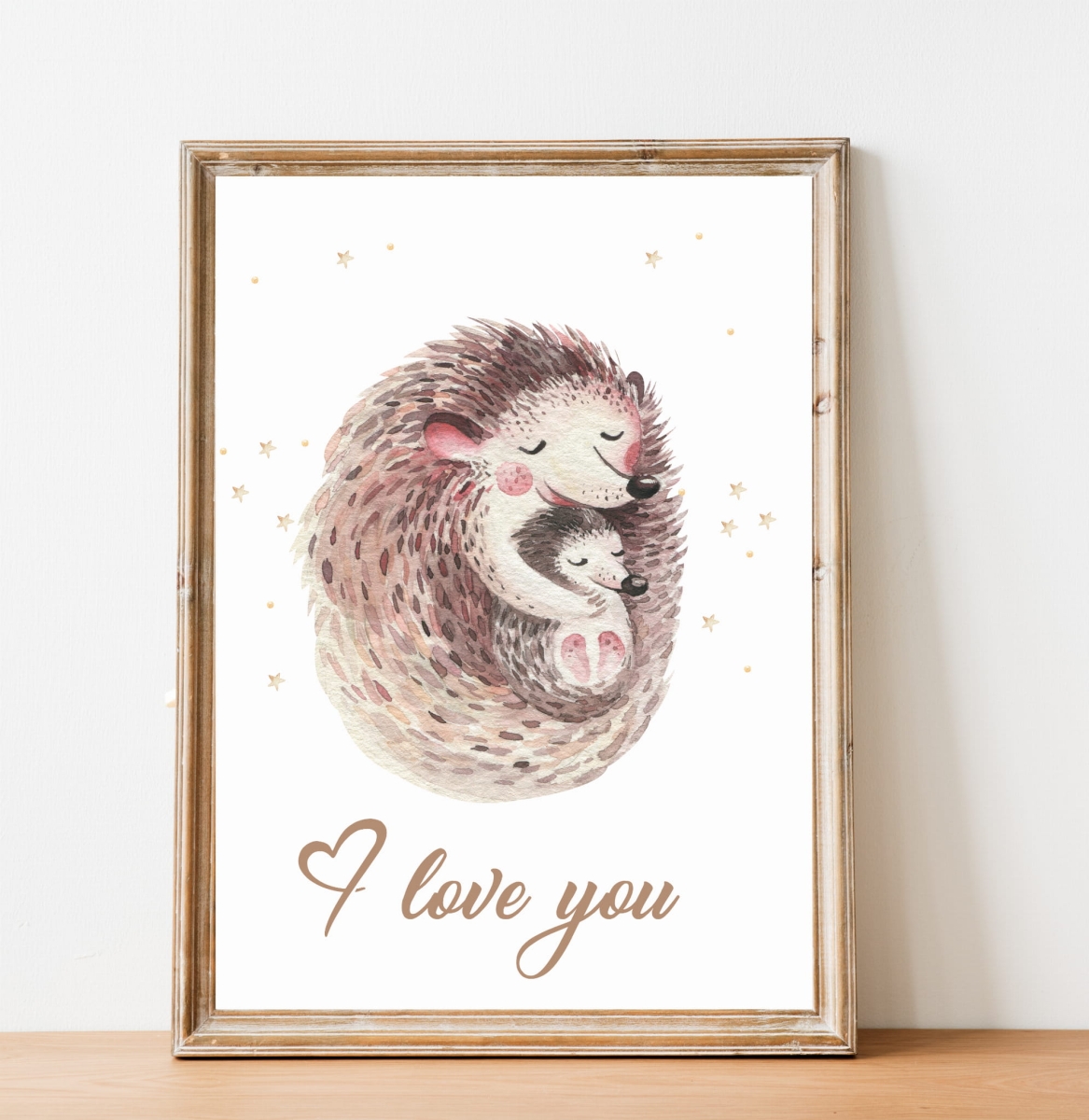 Jeż  z mamusią -  plakat dla dzieci.jpg