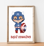 Captain america - Man  plakat motywacyjny.jpg
