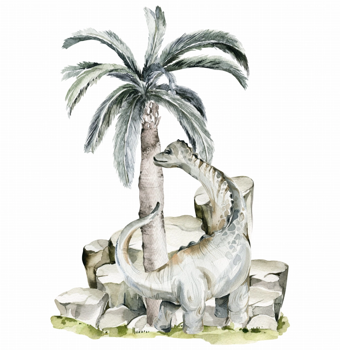 Dinozaur, BRACHIOZAUR - PARK JURAJSKI naklejka ścienna.jpg