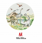 Naklejka w kółku - Dinozaury  M.jpg