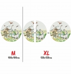 Dinozaury w kółku - Naklejka na ścianę wymiary.jpg