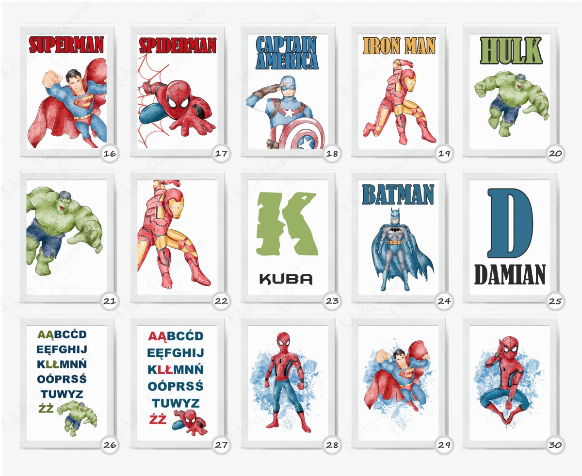 Batman, Captain America, Spiderman , SUPERHERO POSTER.jpg