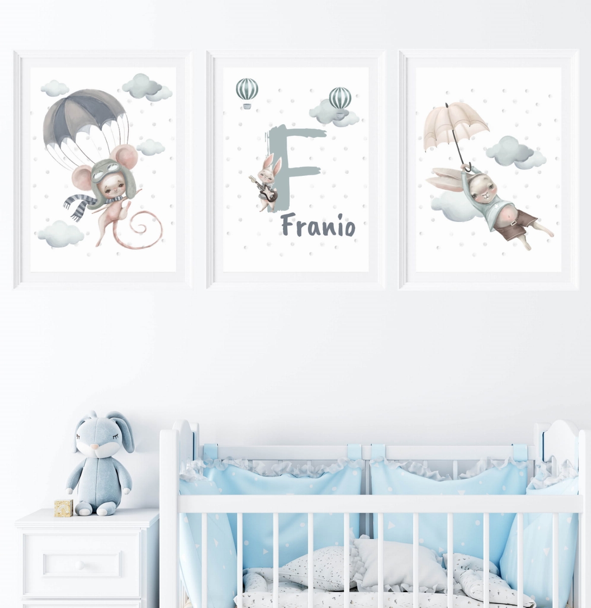 Zestaw plakatów - liski, zajączki, króliczki Nr.4.jpg