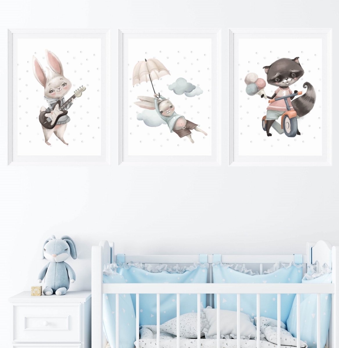 Zestaw plakatów - liski, zajączki, króliczki Nr.5.jpg