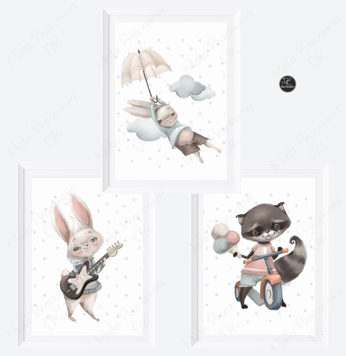 Zestaw plakatów - liski, zajączki, króliczki Nr. 5.jpg