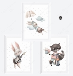 Zestaw plakatów - liski, zajączki, króliczki Nr. 5.jpg