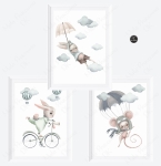 Zestaw plakatów - liski, zajączki, króliczki Nr. 6.jpg