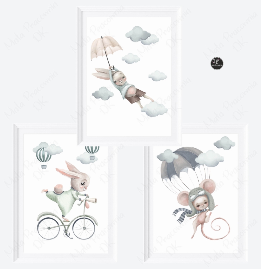 Zestaw plakatów - liski, zajączki, króliczki Nr. 6.jpg