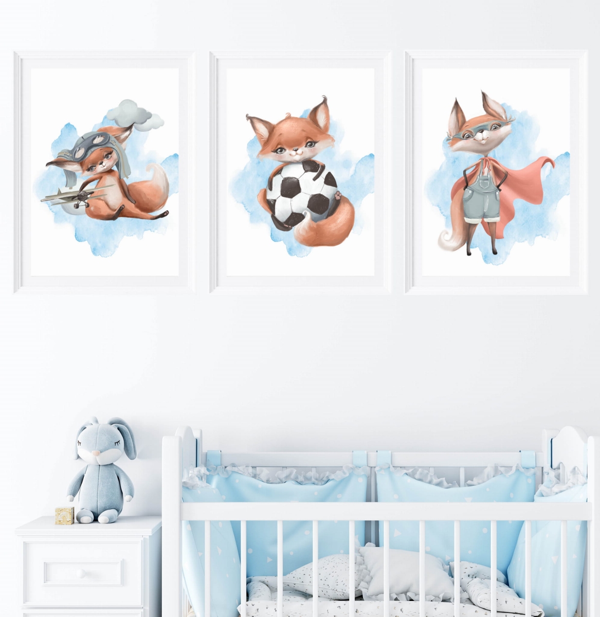 Zestaw plakatów - liski, zajączki, króliczki Nr.7.jpg