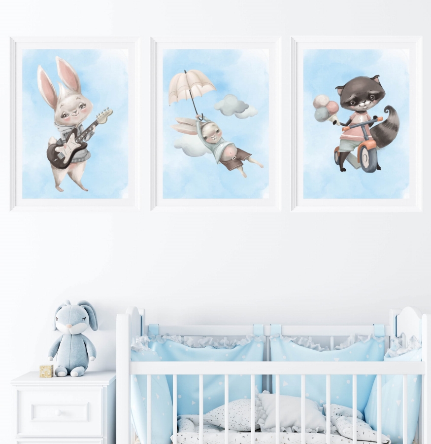 Zestaw plakatów - liski, zajączki, króliczki Nr.8.jpg