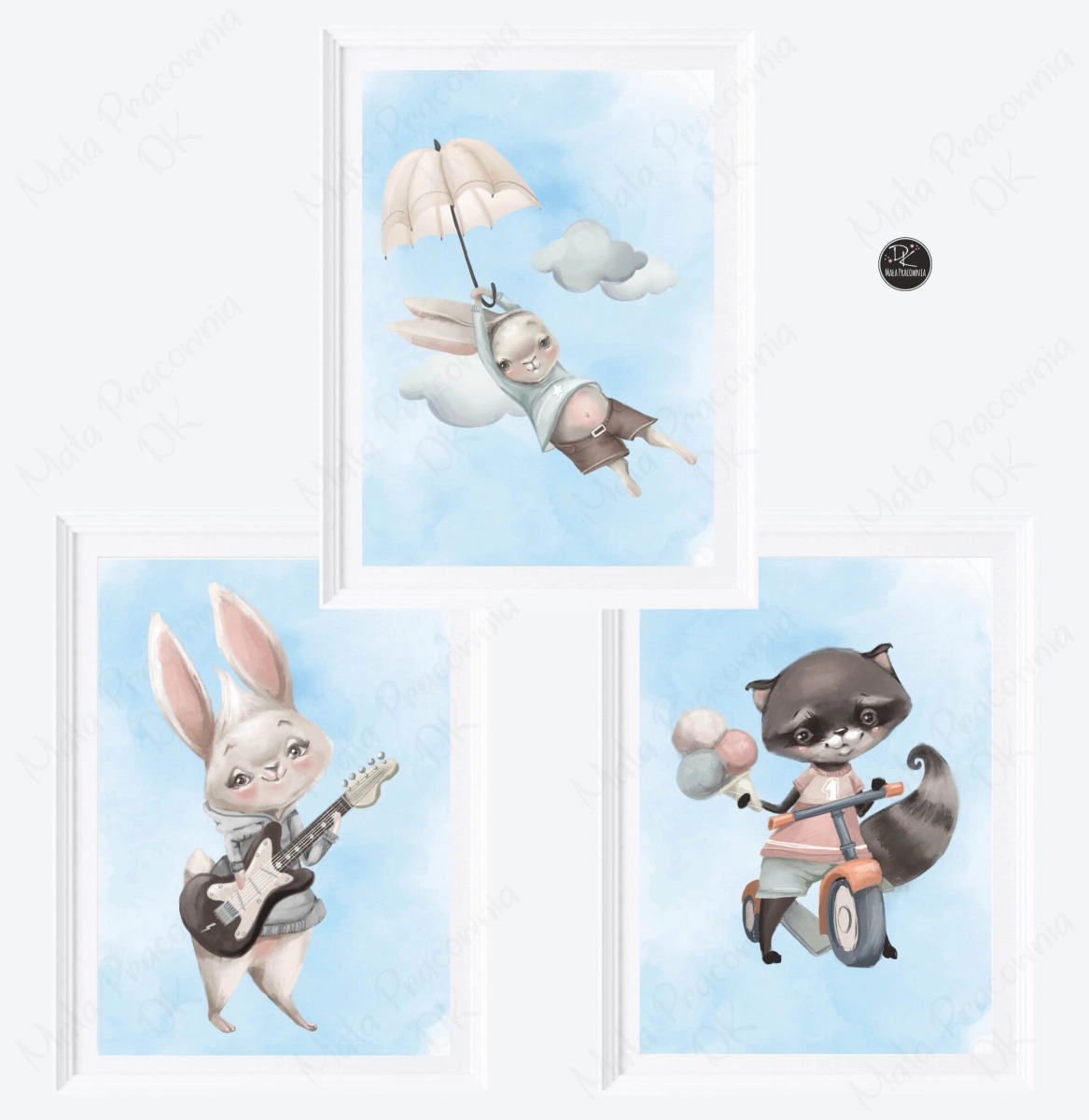 Zestaw plakatów - liski, zajączki, króliczki Nr. 8.jpg