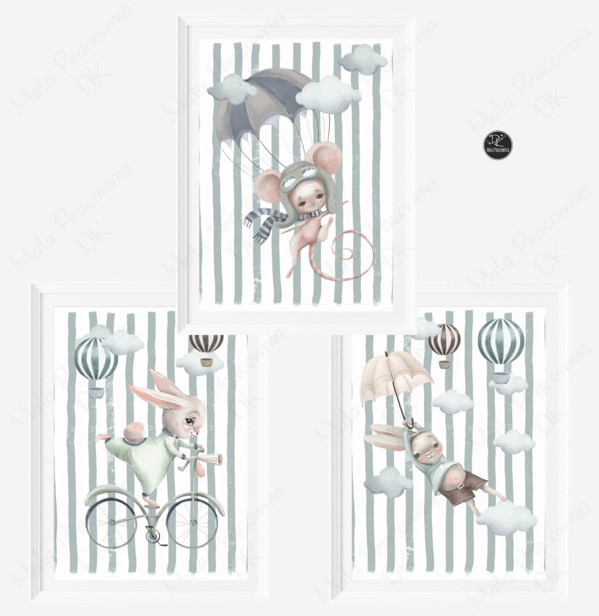 Zestaw plakatów - liski, zajączki, króliczki Nr. 9.jpg