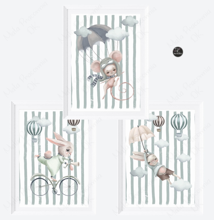 Zestaw plakatów - liski, zajączki, króliczki Nr. 9.jpg