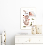 Metryczka dla dzieci myszka Nr.1.jpg