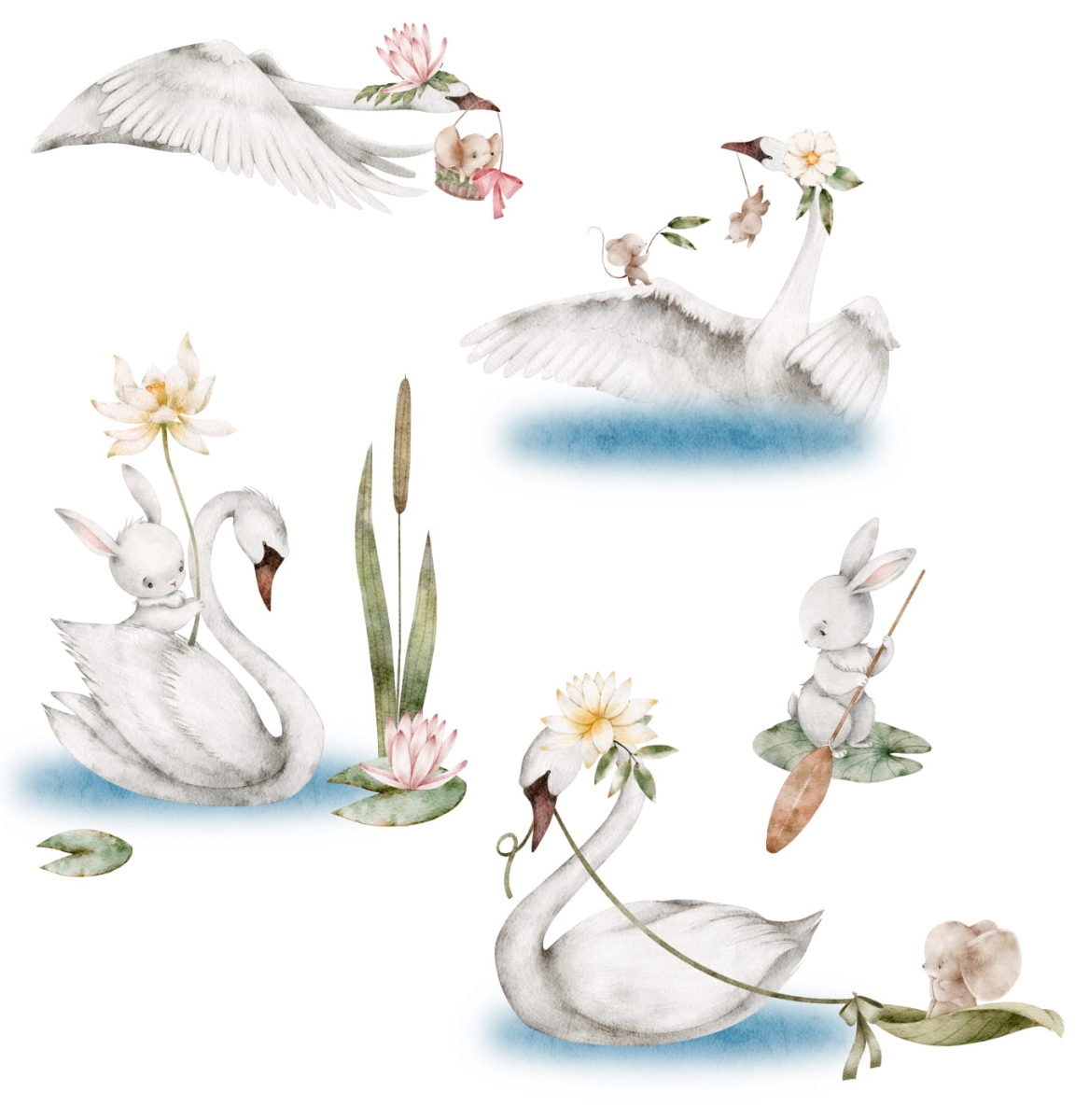 Naklejka na ścianę jezioro łabędzi.jpg