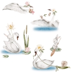 Naklejka na ścianę jezioro łabędzi.jpg