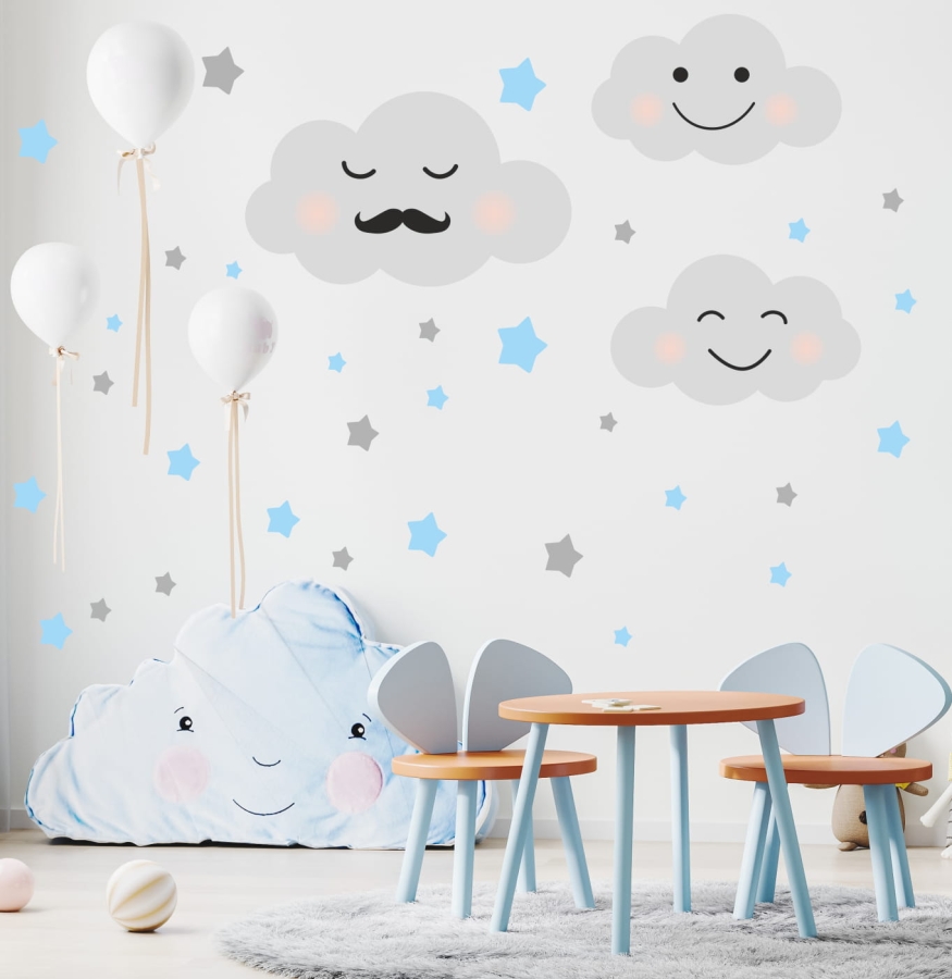 UŚMIECHNIĘTE CHMURKI niebieskie naklejka.jpg