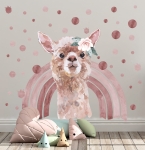 Lama, tęcza, konfetti róż akwarela.jpg