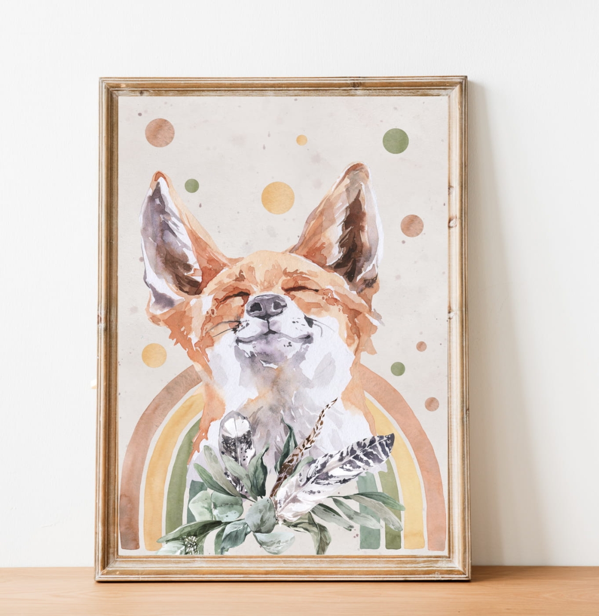 Lis, tęcza - plakat boho.jpg