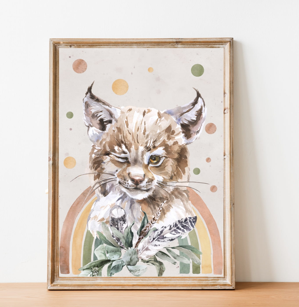 Ryś, tęcza, - plakat boho.jpg