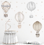 Balony beż- szary, gwiazdki komplet - naklejka.jpg