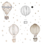 Balony beż - szary, gwiazdki komplet - naklejka.jpg