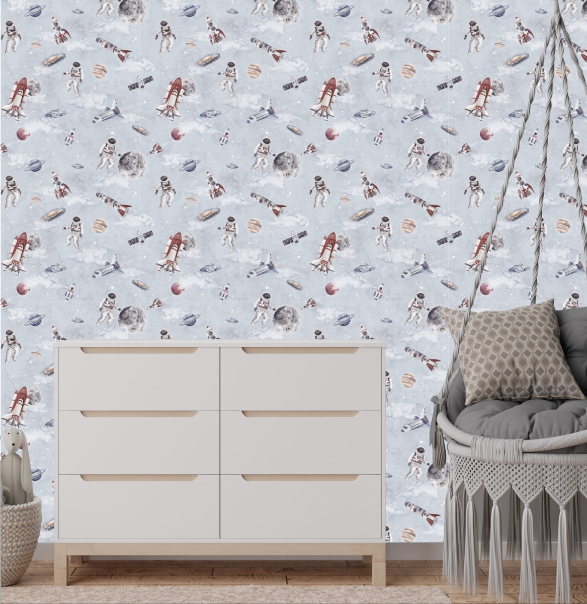 Tapeta kosmos, rakiety, planety, błękit.jpg