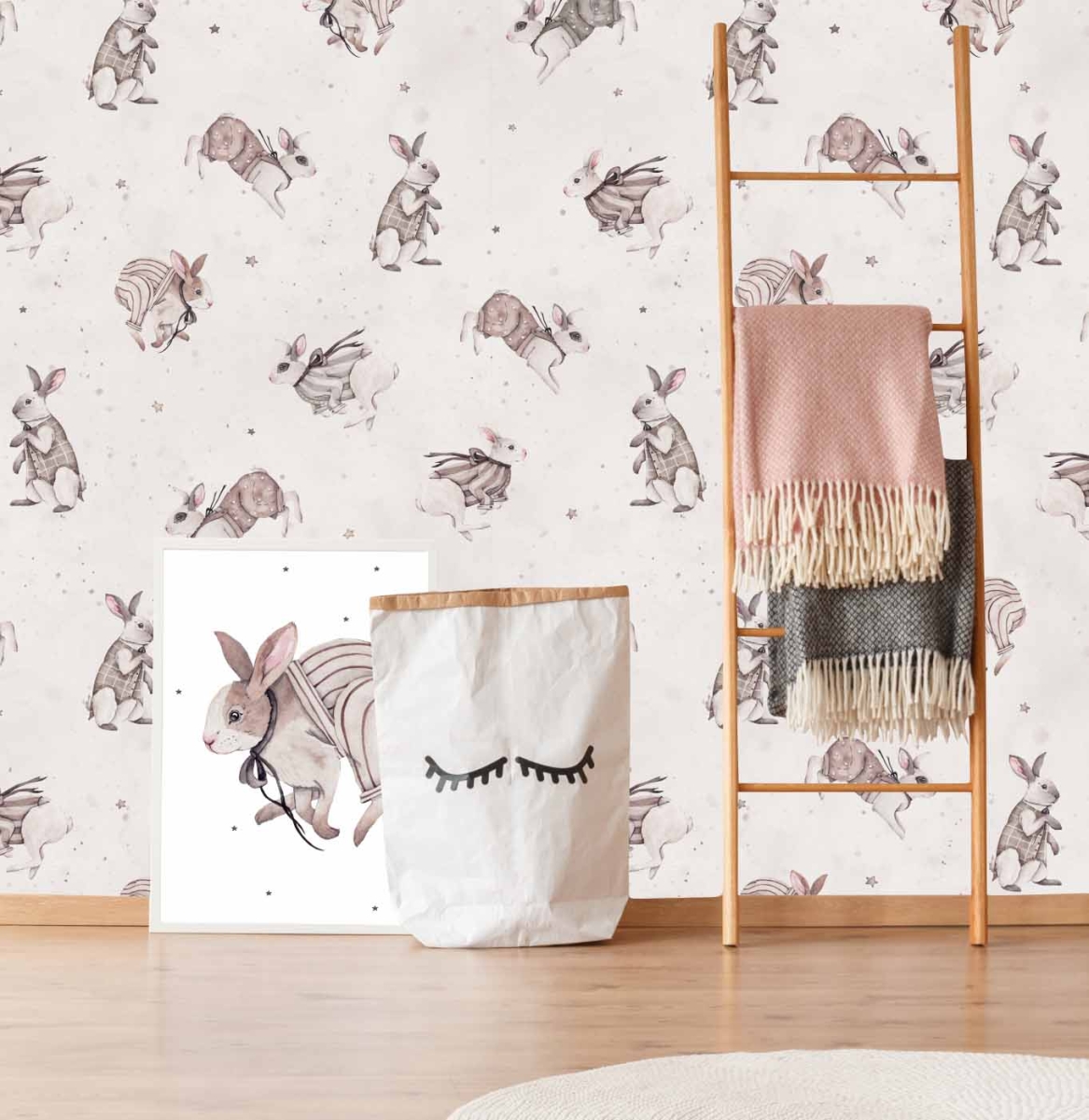 Tapeta - Retro Króliczki.jpg