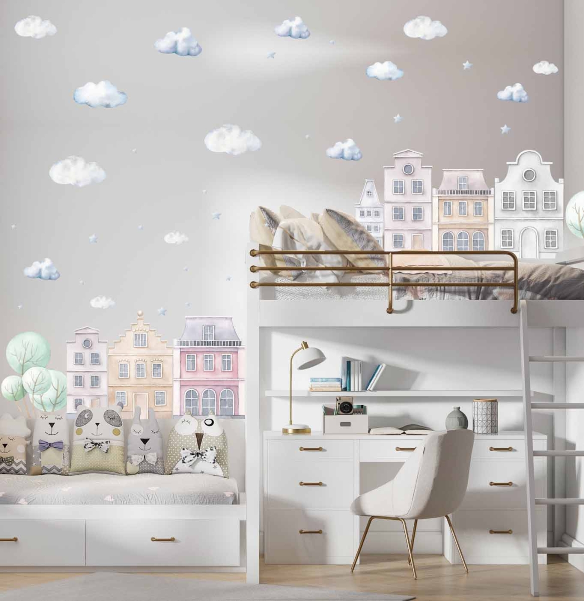 Pastelowe kamieniczki, domki - naklejka.jpg