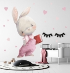 Zajaczek z książeczką, ZESTAW serca róż.jpg