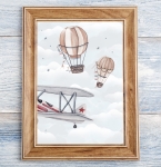 Retro samoloty, balony, latawce - Plakat DK015.jpg