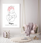 Plakat Line Art Nr 2 – szkic dziecka – Mała Pracownia
