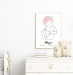 Personalizowana metryczka Line Art Nr 2 – Mała Pracownia