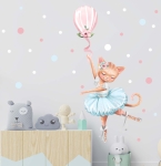 Naklejka kotek, baloni, konfetti zestaw naklejek dla dziewczynki.jpg