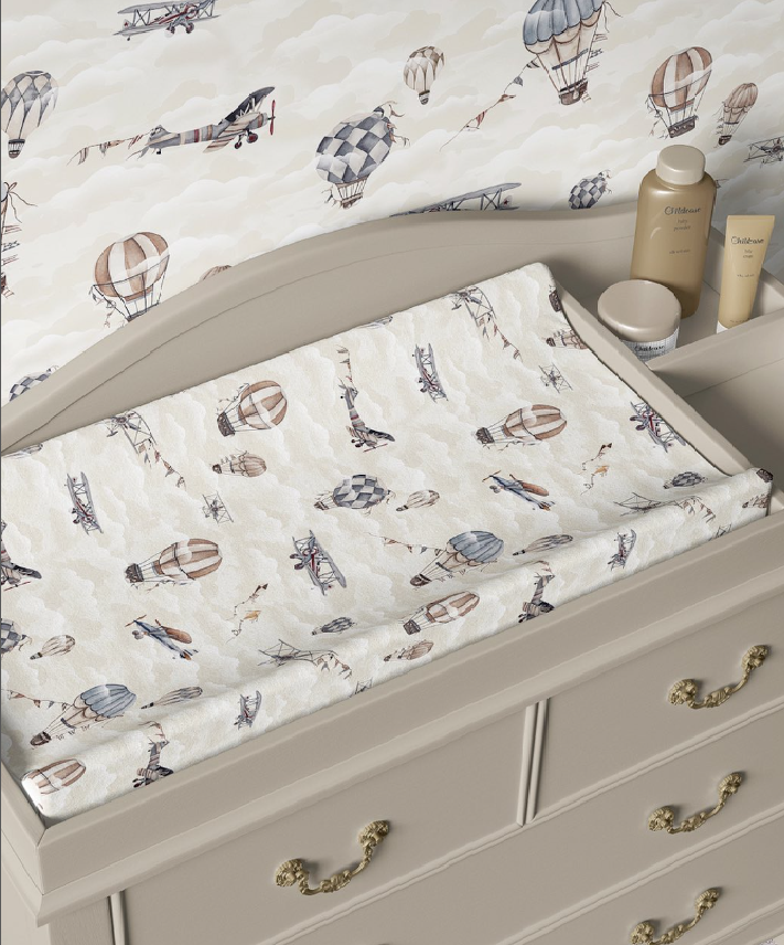 Samoloty, balony, latawca Tapeta beż.png