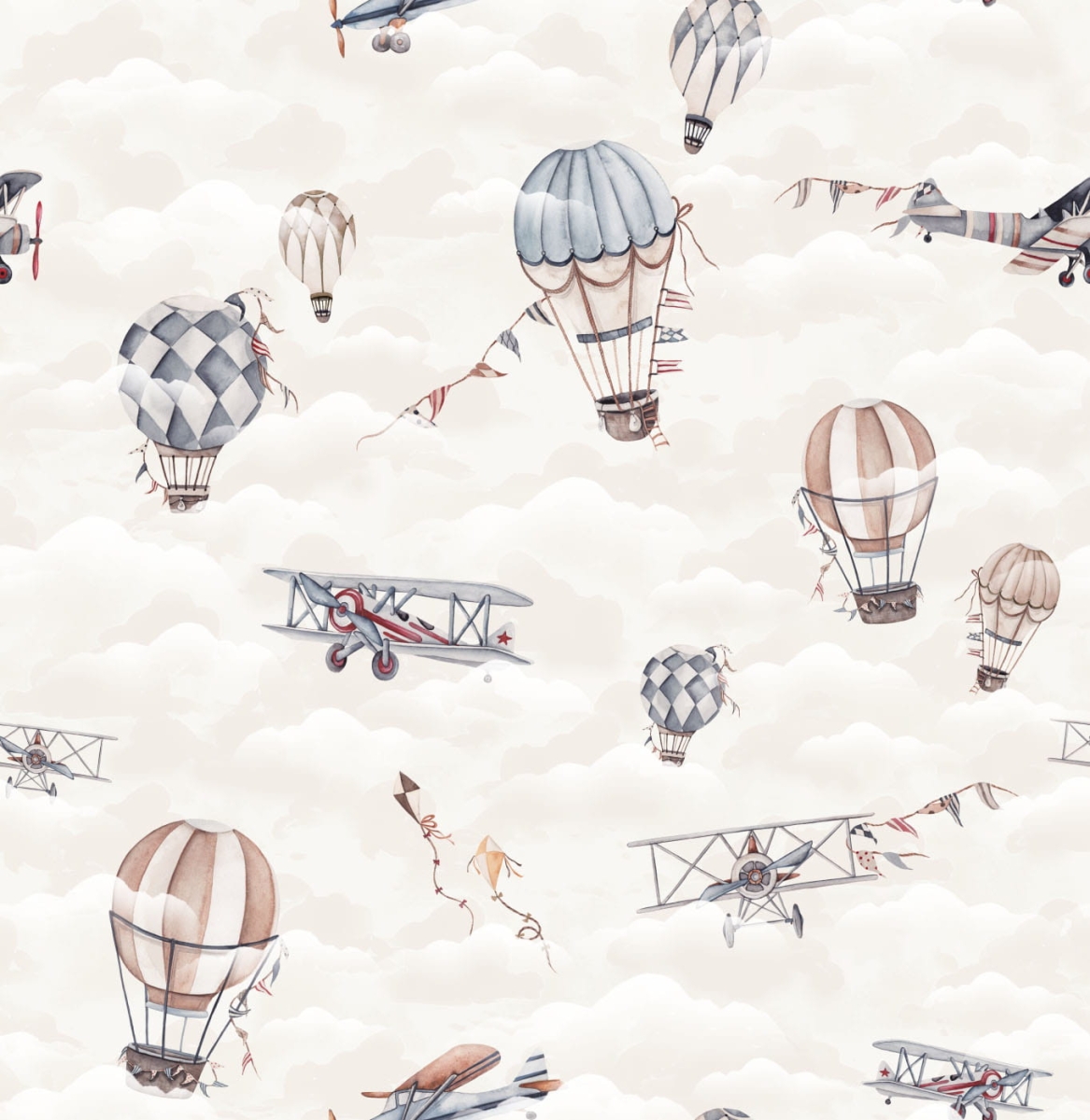 Samoloty, retro balony, latawce beż.jpg