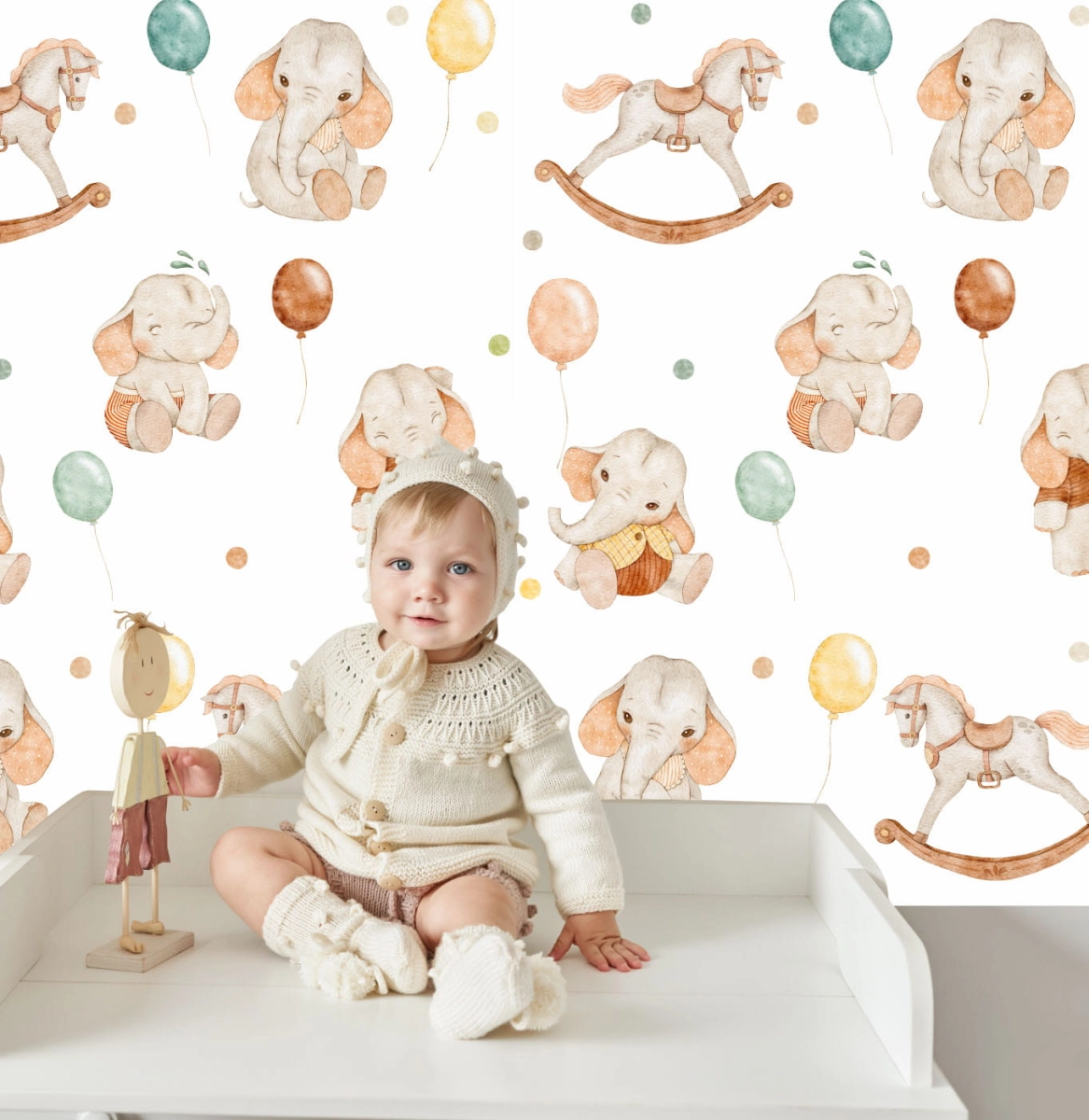 Tapeta elephant baby Vintage.jpg