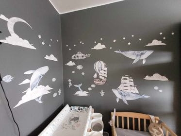 Naklejki Podniebny ocean Zestaw Nr 2 na ścianie w pokoju dziecięcym