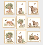 Zestaw 3 obrazki plakaty - Leśni przyjaciele II wzory !!!.jpg