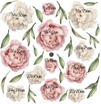 Piwonie, Peonie kwiaty naklejka  - Mała Pracownia DK.jpg