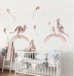 KANGURKI, TECZA, LATAWCE - NAKLEJKA NA ŚCIANĘ.jpg