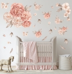 Naklejki na ścianę z piwoniami – kolekcja Piwonie Sunrise