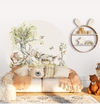Woodland Walk wzór 2 – naklejka na ścianę dla dzieci