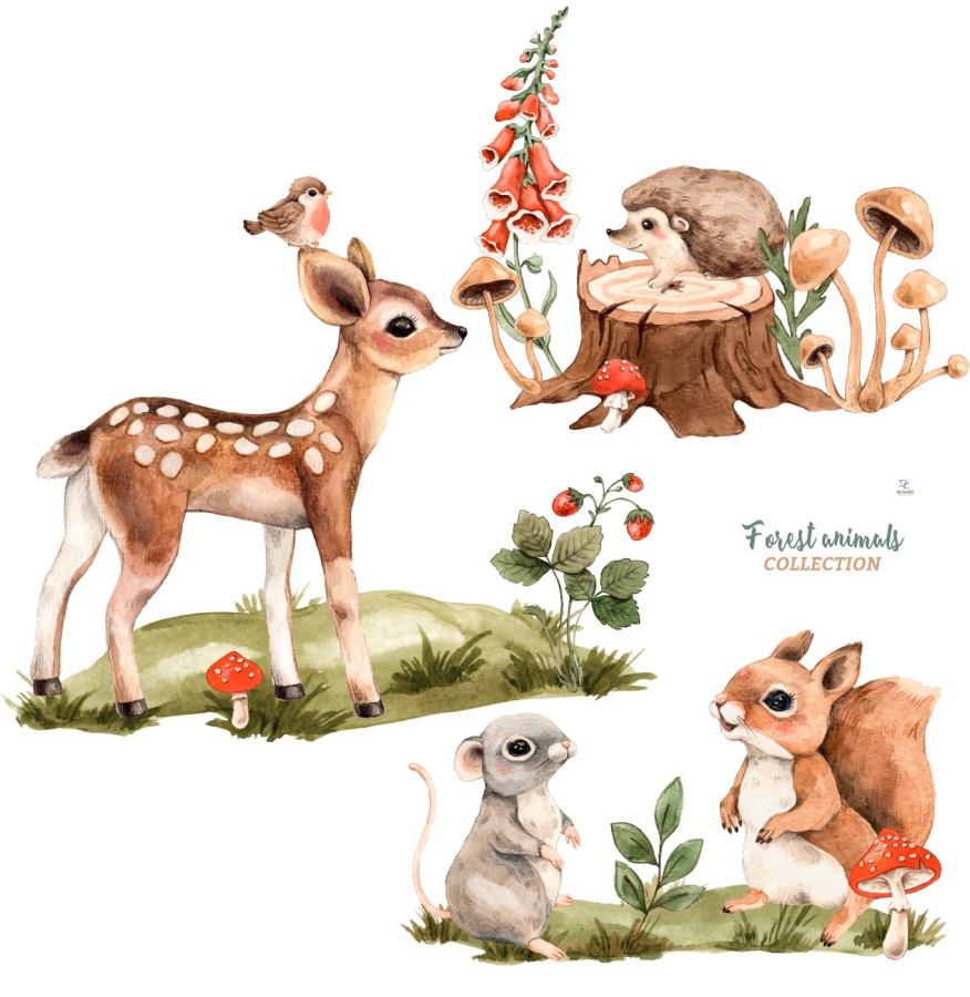 FOREST ANIMALS STICKER FOR KIDS WALL.jpg