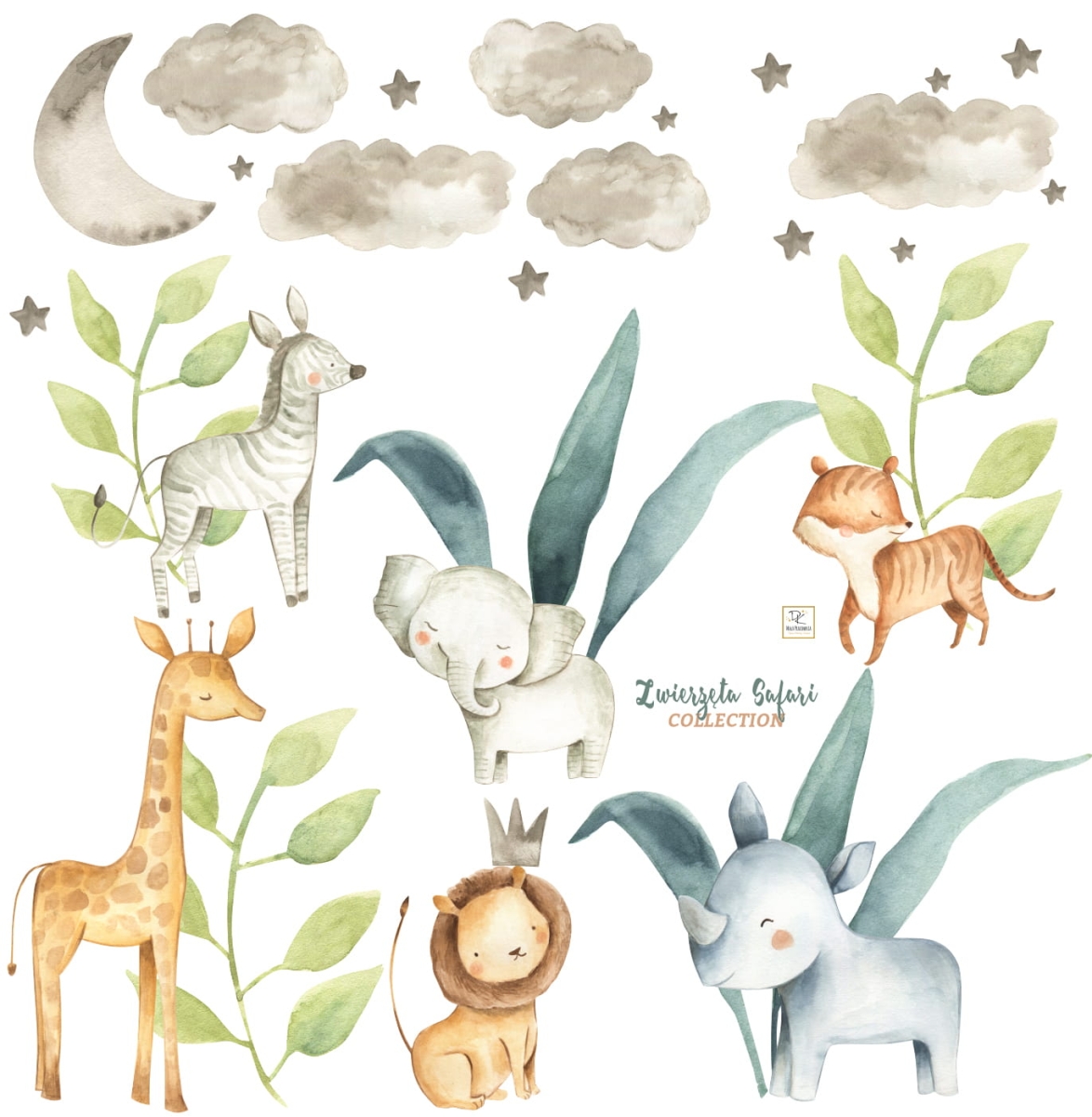 NAKLEJKA NA ŚCIANĘ ZWIERZĘTA SAFARI II DK18.jpg