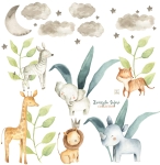 NAKLEJKA NA ŚCIANĘ ZWIERZĘTA SAFARI II DK18.jpg